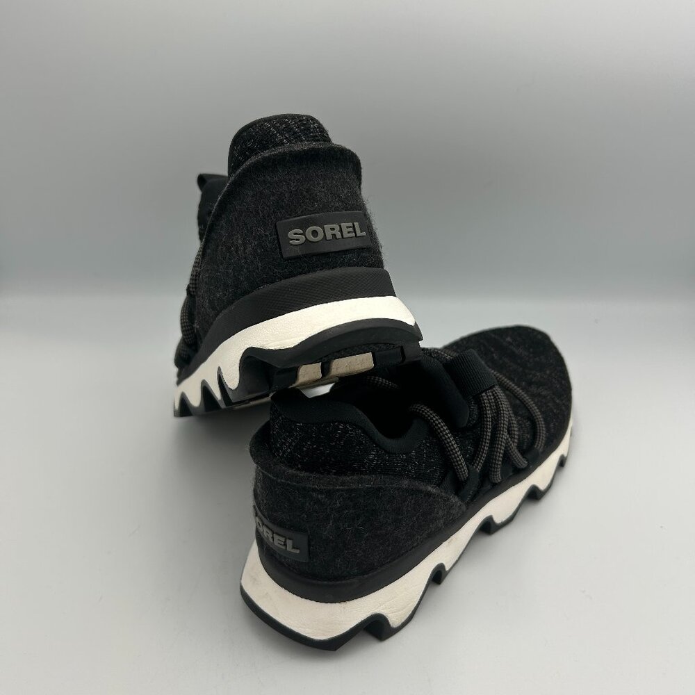 Sorel Kinetic Impact Lace Up Black Gray Sneakers 5.5 Shoes‎ - Picture 2 of 9